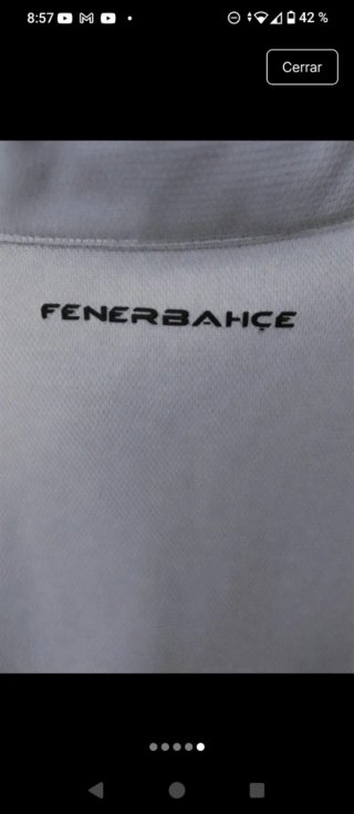 Polo Entrenamiento Fenerbahçe Adidas Blanco