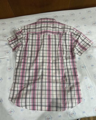 Camisa H&M cuadros rosa y blanco