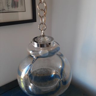 Lampadario Murano Vetro Pulegoso Anni '70