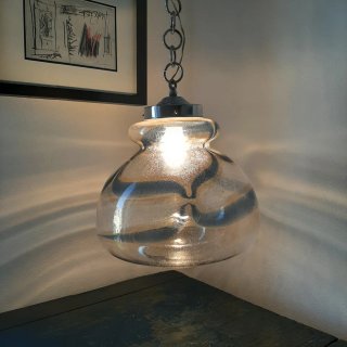 Lampadario Murano Vetro Pulegoso Anni '70