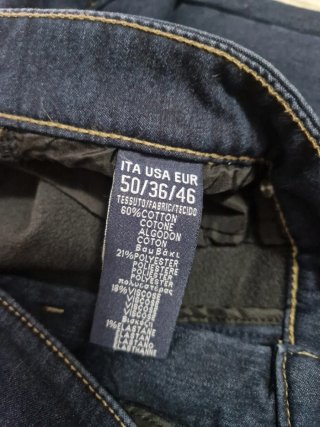 Jeans uomo foderati pile tg 50 italiana