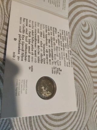 Moneda 2 Euros Estonia 2025 - Primer Texto Impreso