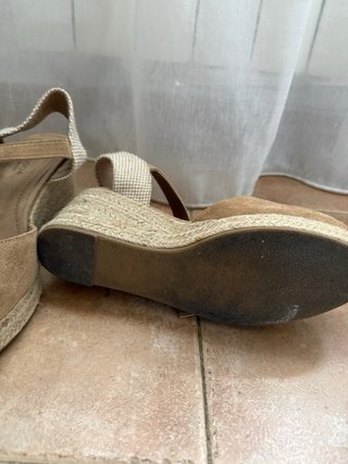 Cuñas esparto beige talla 39