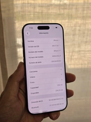 iPhone 17 256GB Negro como nuevo