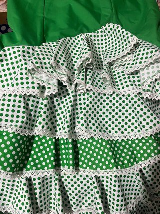 Vestido de flamenca verde