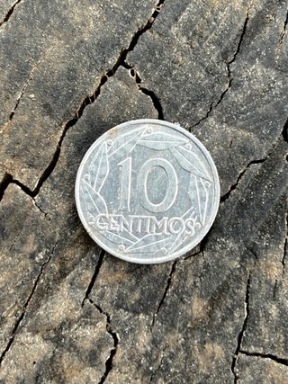 Lote 5 monedas 10 céntimos Franco