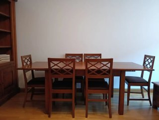 Juego de 6 sillas  comedor en madera