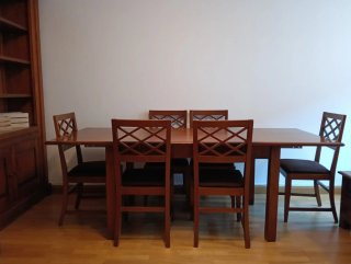 Juego de 6 sillas  comedor en madera