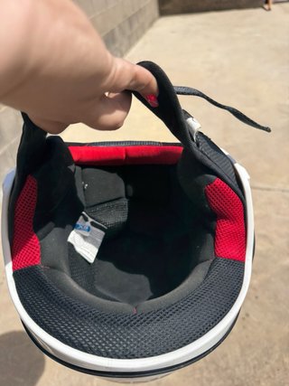 Casco moto semi integral blanco