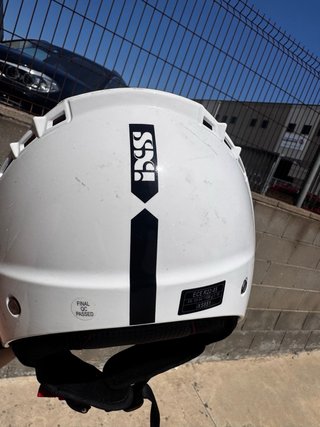 Casco moto semi integral blanco