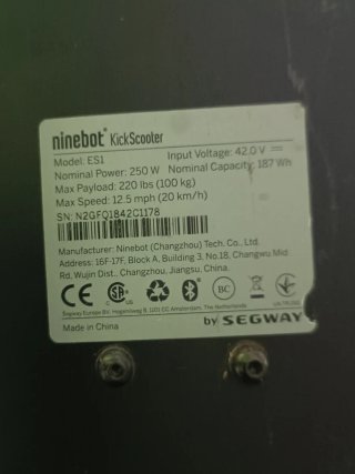 Patinete Ninebot by Segway ES1