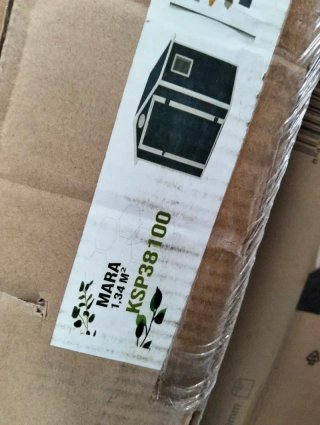 GARDIUN KSP38100 Caseta de Resina Mara 1,34 m²