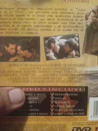 DVD Enemigo a las Puertas (Guerra)