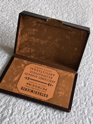 CAJA ANTIGUA BOTICA FARMACIA MEDICAMENTO COLECCIÓN