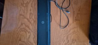 Teclado HP Negro Cableado USB Full Size sin usar.