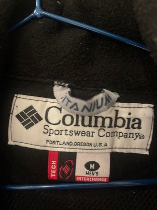 Anorak Columbia forrado azul y gris Talla M