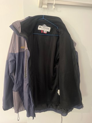 Anorak Columbia forrado azul y gris Talla M