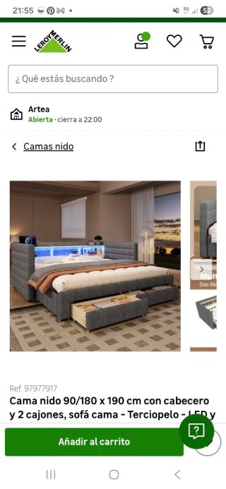 Cholllo. Urge venta por mudanza. !Cama nueva .