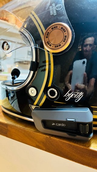 Casco Biltwell Roadster III Negro Dorado