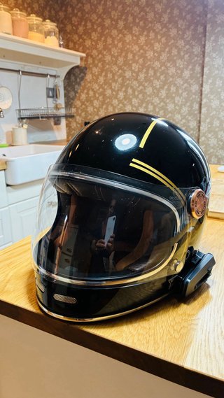 Casco Biltwell Roadster III Negro Dorado