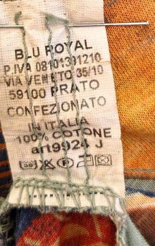 Vestito lungo cotone fantasia foglie molto fresco