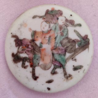 Cajita china antigua porcelana