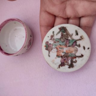 Cajita china antigua porcelana