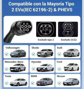 Cargador Coche Electrico Wallbox 3,7kW - 7M/6-16A