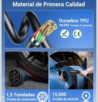 Cargador Coche Electrico Wallbox 3,7kW - 7M/6-16A