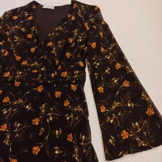 Vestido Mango Gasa Estampado Floral