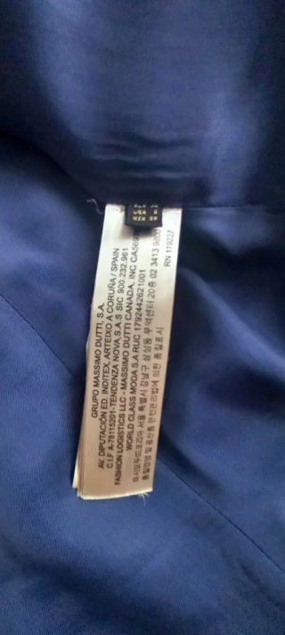 Americana Massimo Dutti Azul Talla S