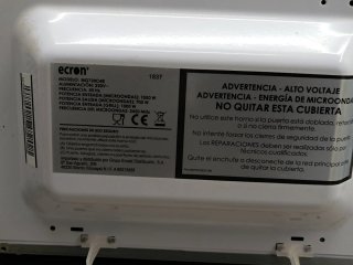 Microondas Blanco Ecron