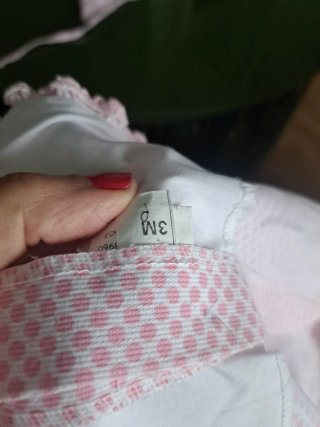 Vestido y gorrito niña rosa  RESTOS DE TIENDA