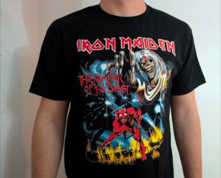 CAMISETA NEGRA - IRON MAIDEN - TALLA XL y más