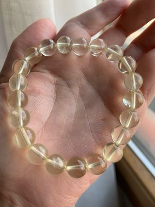 Pulsera Cuarzo Citrino Natural 9mm