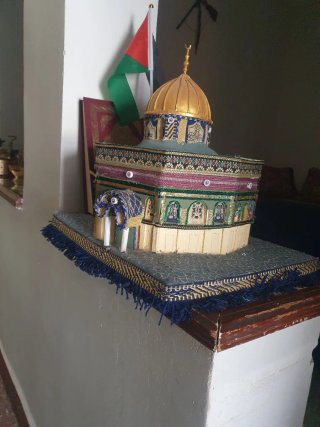 Maqueta Mezquita Cúpula Roca Palestina