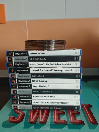 PS2 Playstation 2 Negra Completa