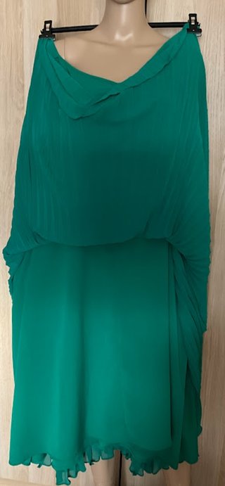 Abito plissettato Marina Rinaldi verde IT 58 DE 52