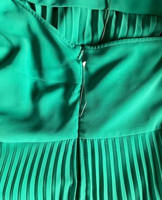 Abito plissettato Marina Rinaldi verde IT 58 DE 52