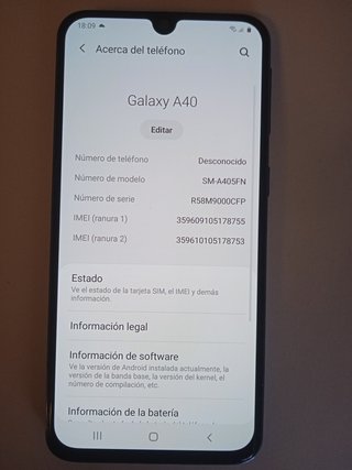 SAMSUNG A40