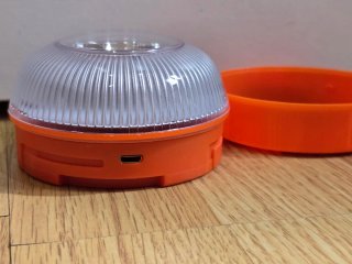 Lámpara de emergencia naranja