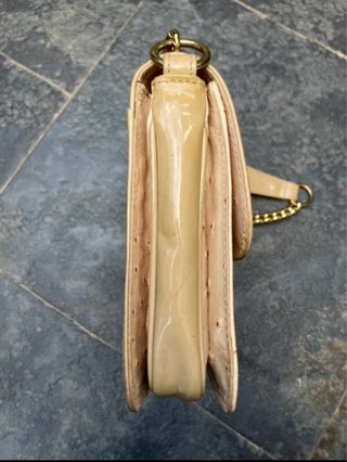 Borsa Bogner Pelle Struzzo Vintage Beige Oro