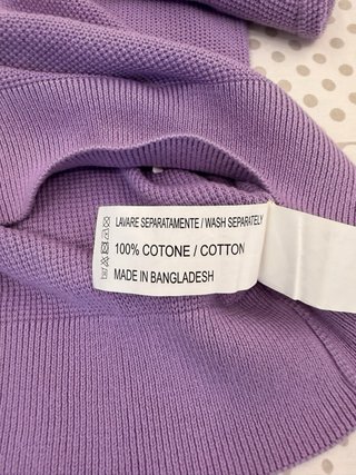 Maglioncino Girocollo Uomo Viola Taglia L