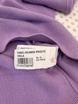Maglioncino Girocollo Uomo Viola Taglia L