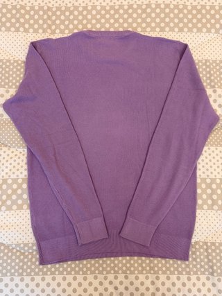 Maglioncino Girocollo Uomo Viola Taglia L