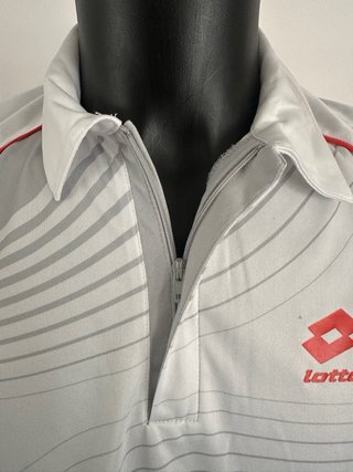 Polo da tennis Lotto con colletto con zip al colle
