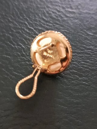 Pendientes Majorica Plata Ley Baño Oro