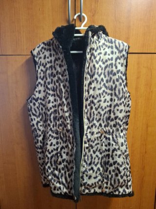 Chaleco pelo Geox negro multicolor