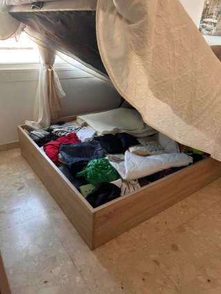 Cama canapé madera