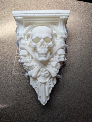 Ménsula Gótica Cráneos 14x9 cm
